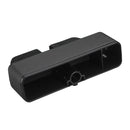 PU Car Seat Crevice Gap Storage Box Organizer Holder with Elbow Support Armrest Cushion Pedal