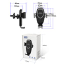 K80 Car Wireless Charger 10W Gravity Induction Air Outlet Clip