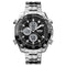 SKMEI 1302 Fashion Men Digital Quartz Watch 3ATM Waterproof Stopwatch Sport Dual Display Watch