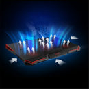 Notebook Cooling Fan Laptop Cooler Pad Air-cooled 5 LED Fans 2 USB Ports For 12-17 inch Laptop
