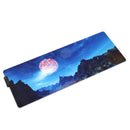 The Snow Mountain USB Wired RGB Colorful Backlit LED Mouse Pad for Gaming Mouse E-Sport