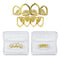 Unisex Women Men Rose Gold Plated Hip Hop Teeth Grill Top Bottom Tooth Dental Tools