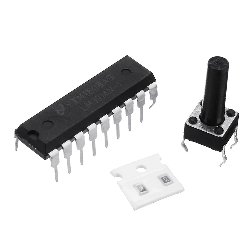 5pcs Blue LM3914 Battery Capacity Indicator Module LED Power Level Tester Display Board