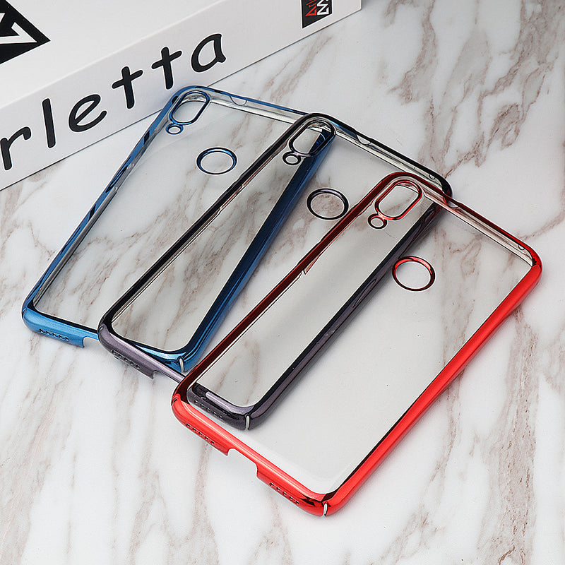 Bakeey Luxury Shockproof Elac-plating Transparent Hard PC Protective Case For Xiaomi Mi Play