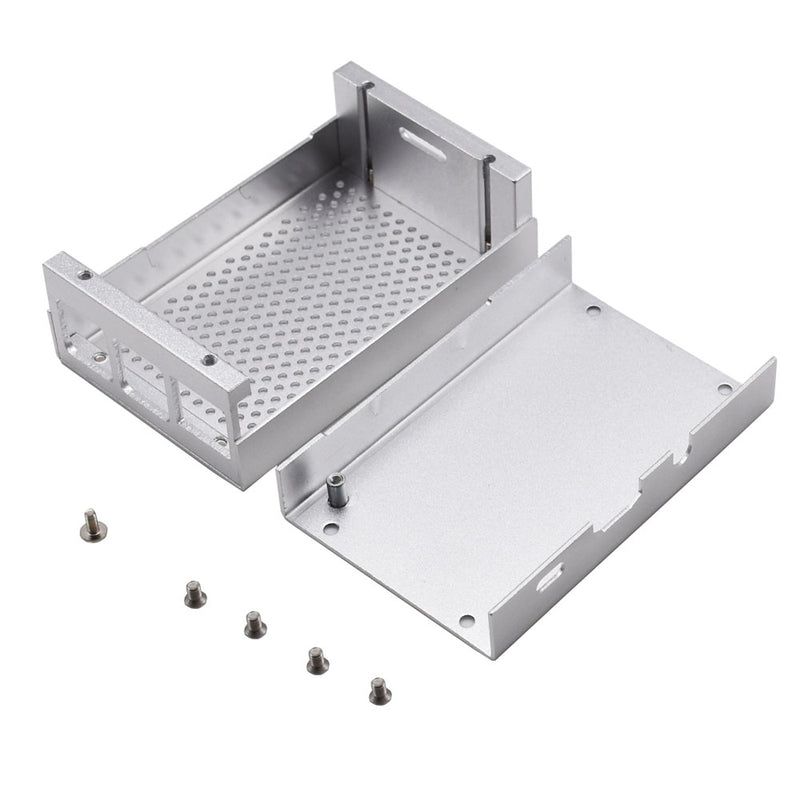 Black / Silver Latest Aluminum Alloy Shell Case Box Enclosure for Raspberry Pi 4 Model B
