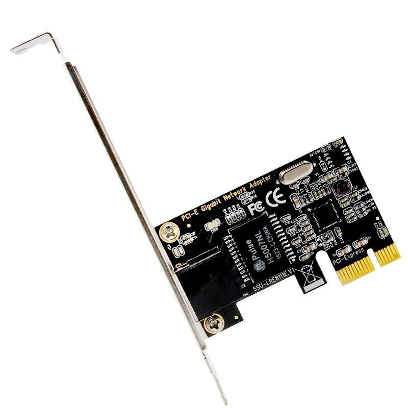 SSU 8111G Gigabit PCI-E Network Card RJ45 High Speed Expanion Card Gigabit Ethernet for PC Desktop 10/100/100 Mbps for XP / WIN7 / 8/8.1/10