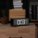 Arc LED Alarm Clock Digital Snooze Touch Control Table Clock Day Time Temperature Display Home Decoration