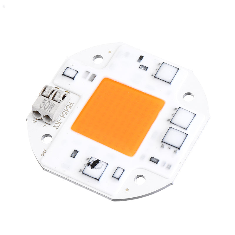 LUSTREON 50W LED Full Spectrum Plant Grow Light 380-840nm DIY Chip AC100-260V