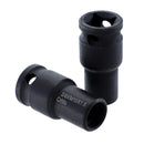 Drillpro 3Pcs 6mm/8mm/10mm Socket Adapter Cr-Mo Socket Holder 3/8 Inch Square Driver Bolt Driver for Hanger Bolts Thread Tools