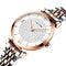 TEVISE T09 Waterproof Simple Style Women Wrist Watch Full Steel Band Quartz Watch