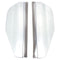 2Pcs Flexible PVC Car Rearview Mirror Rain Shield Guard Rainproof Eyebrow White Universal