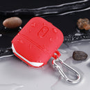 TOTU Anti-Dust Soft Silicone Wireless Bluetooth Earphone Storage Protective Case with Hook for AirPods 2 / AirPods 1