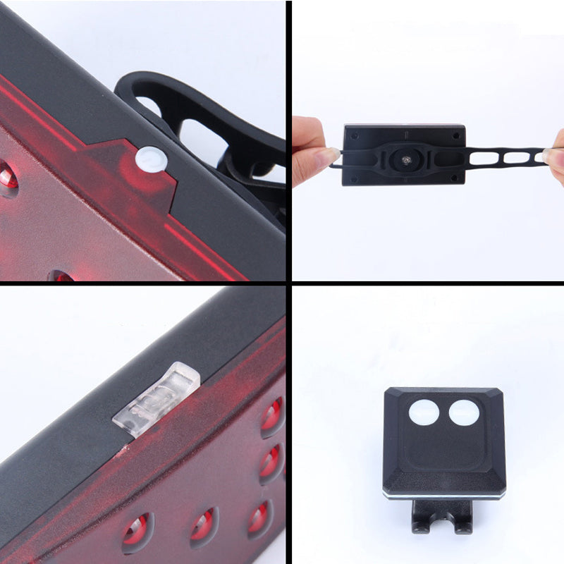 XANES STL06 COB LED Wireless Remote Control Smart Bike Tail Light USB Charging Warning Light