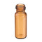 100Pcs/Set 2ml Ungraduated Brown Sample Vials Autosampler Vials Bottles Threaded Vials w/ Write-on Spot Screw Caps Septa