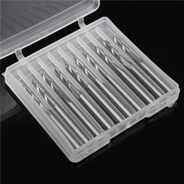 10pcs 3.175mm Shank Ball End Milling Cutter 3.175x2x12mm Mills Drill Bits