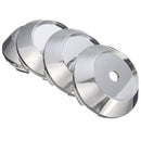 4pcs Universal 68mm ABS Chrome Car Wheel Center Plain Hub Caps Covers Holder