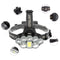 Xmund XD-HL4 T6+Q5 2000LM LED Waterproof Headlamp 18650 Battery USB Interface COB Flashlight Bike Cycling