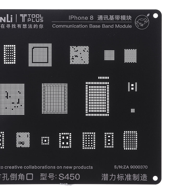 BGA Stencil Communication Baseband Module BGA Reballing Stencil Repair Tool for iPhone 5 5S 6 6S 7G 7Plus 8 8P