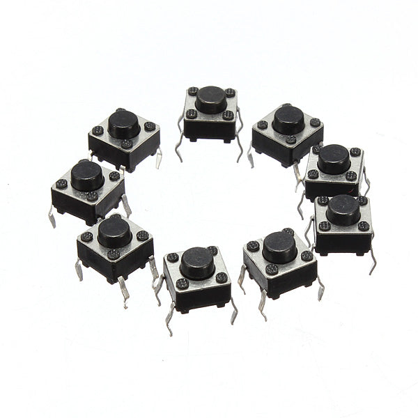 Geekcreit 500pcs Mini Micro Momentary Tactile Tact Switch Push Button DIP P4 Normally Open