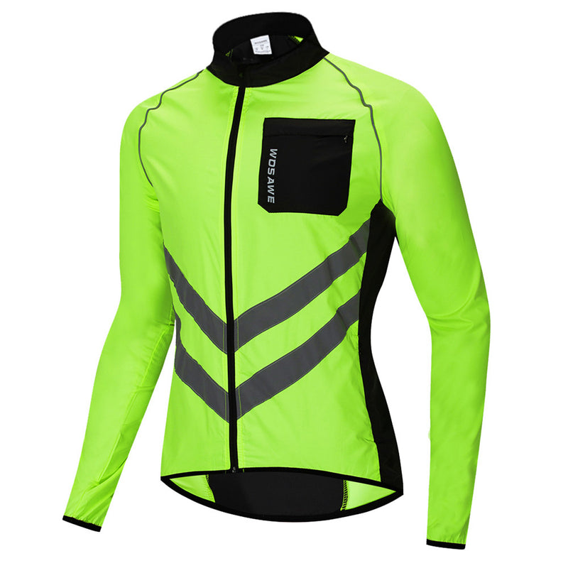 WOSAWE Reflective Watorproof Bike Bicycle Cycling Sport Clothing Jacket Windproof Rain Coat Jersey
