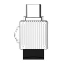YAOMAISI Type-C Inertface Fast Data Transfer Zinc Alloy Card Reader Adapter for Mobile Phone