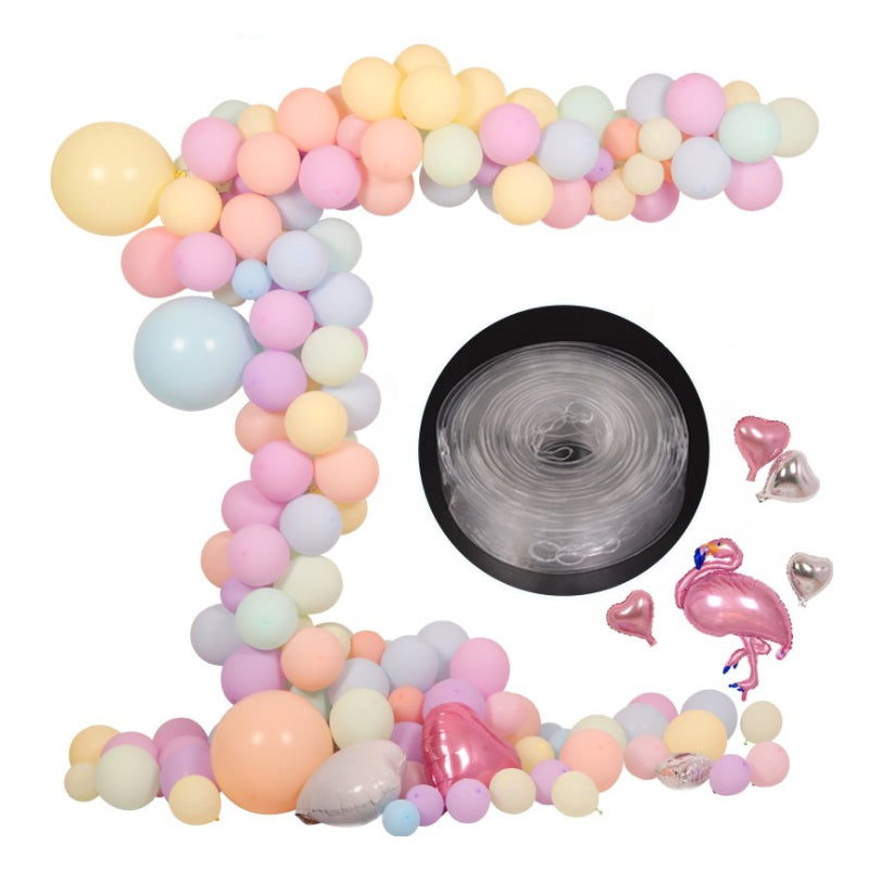 5m Double-hole Irregular Balloon Chain Transparent Balloon Fixed Tool