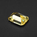 Gentle Yellow Gemstone Zircon 11.50ct 10x14mm Rectangle VVS Cut AAAA+ Jewelry Decorations