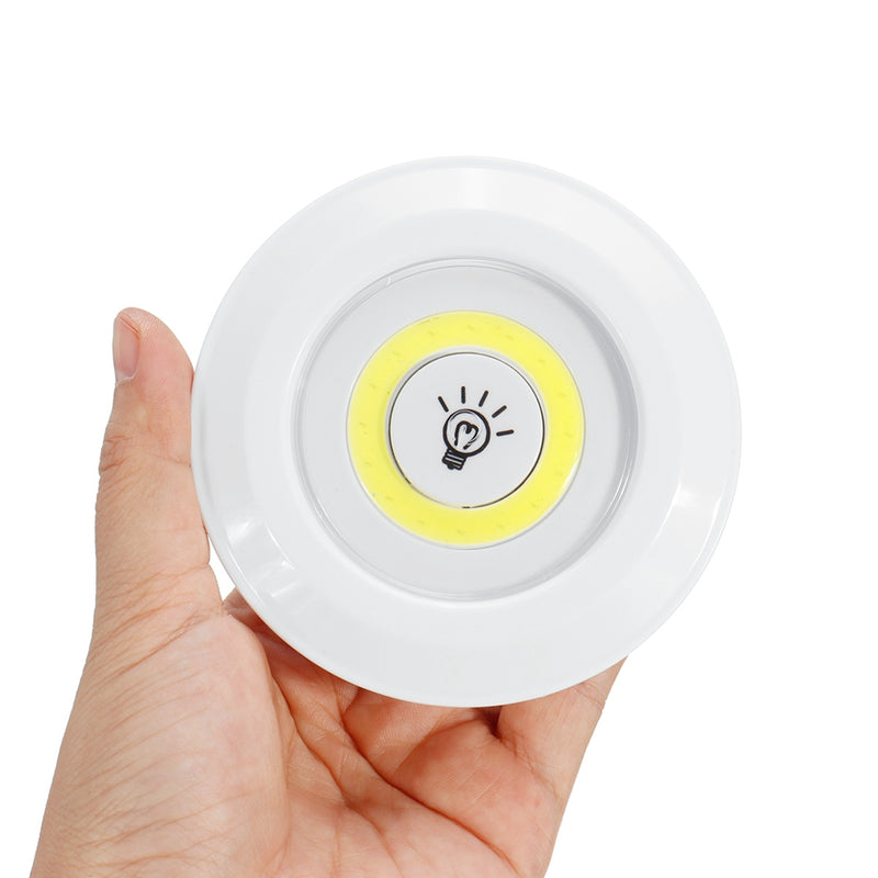 1/3/6pcs LED Wireless Stick On  LED Tap Light Bright Remote Battery Cabinet Closet Night Lamp