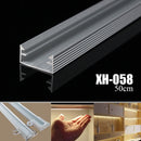 50CM XH-058 Aluminum Channel Holder For LED Strip Light Bar Under Cabinet Lamp