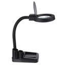 5X 10X Magnifying LED Lamp Magnifier Light Large Glass Lens Desktop Stand Craft