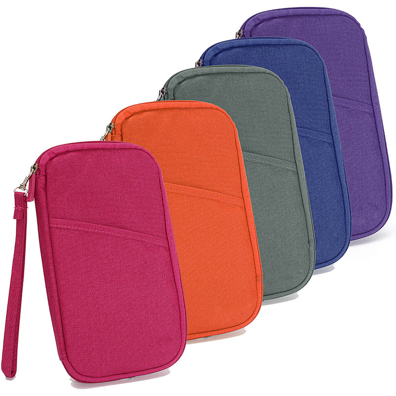 Pen Pencil Phone Passport ID Credit Card Ticket Wallet Purse Makeup Zipper Storage Holder Bag Case