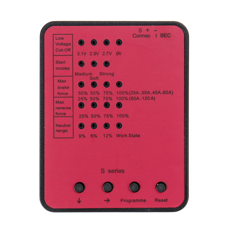 ABS Program Card for RC Car ESC Brushless Toys Electronic Speed Controller