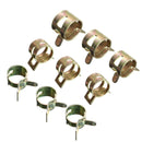 60Pcs Hose Water Pipe Air Tube Fuel Line Clamp Spring Clips