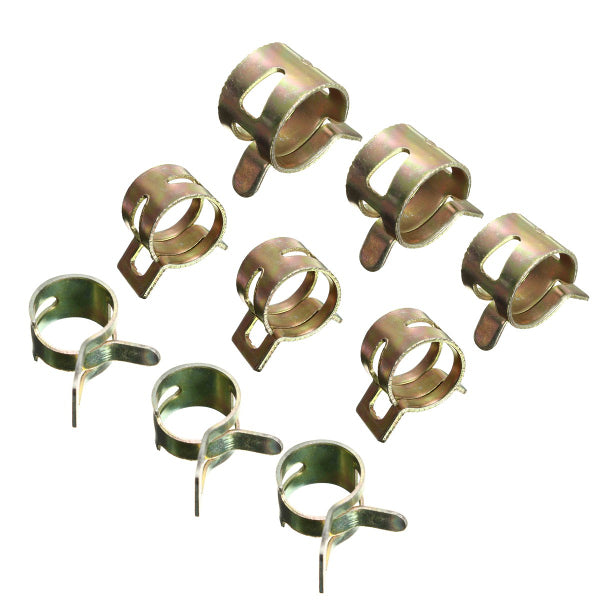60Pcs Hose Water Pipe Air Tube Fuel Line Clamp Spring Clips