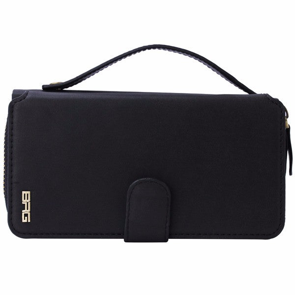 BRG Universal Removable Functional Wallet Case PU HandBag Zipper Cover for Samsung Galaxy S7