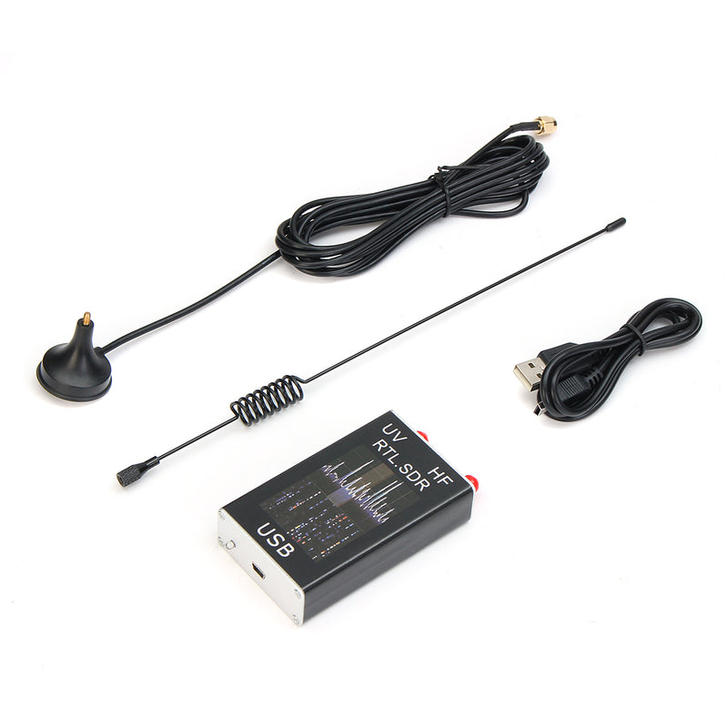 Excellway Ham Radio Receiver 100KHz-1.7GHz Full Band UV RTL-SDR USB Tuner Receiver