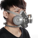 Dual Activated Carbon Double Gas Mask Protection Filter Chemical Half Face Respirator Mask Fire Protection