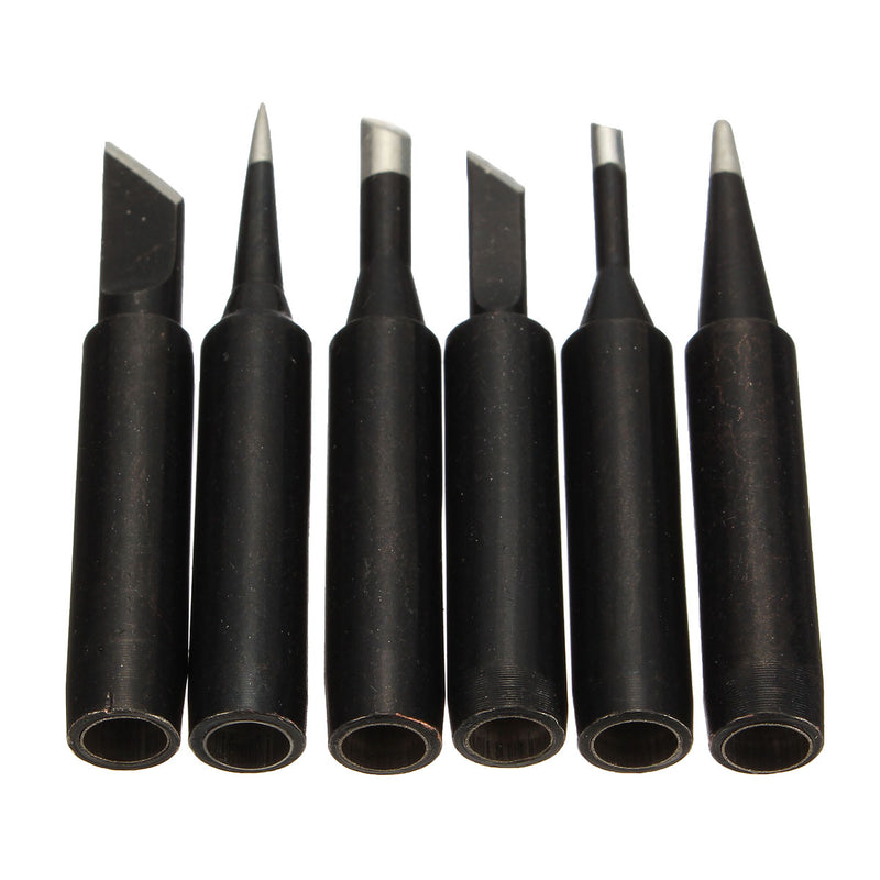 6Pcs Lead Free Solder Iron Tip 900M-T for Hakko Soldering ReWork Station Tool