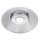Drillpro 100x16/110x22mm Bevel Arc Wood Carving Disc Shaping Disc Tungsten Carbide Angle Grinding Wheel Sanding Carving Rotary Tool Abrasive Disc for Angle Grinder