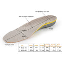 Functional Arch Insole Shock Absorption Orthopedic Pad for Running Sporting Foot Pain Relieve Shoe Pads