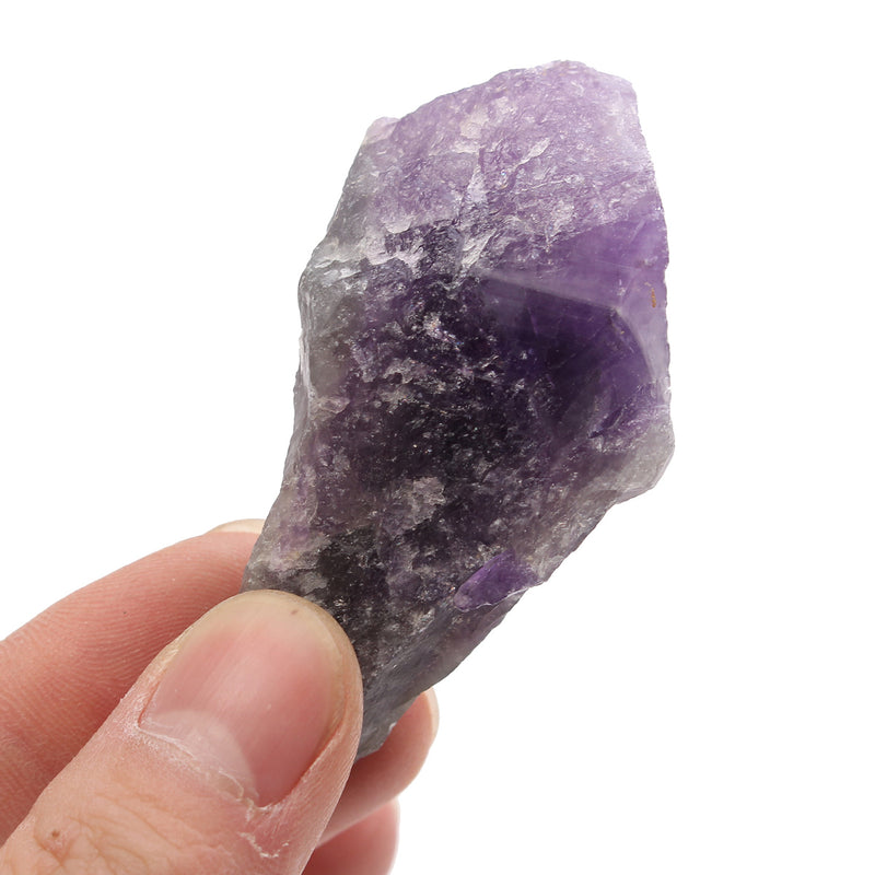 100g Natural Purple Amethyst Point Quartz Crystals Rough Rock Specimen DIY Stone Fish Tank Decorations