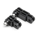 2Pcs Black Long and Short Straight Joint Adapter for Gopro Hero 5 4 3 Plus 3 2 1 Camera