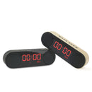 LED Display Alarm Clock Dual Driver Unit FM Radio Aux TF Card Heavy Bass bluetooth Speaker With Mic