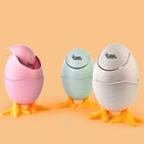 Mini Waste Bins Desktop Shaking Garbage Bucket Table Home Office Egg Shape Trash Can