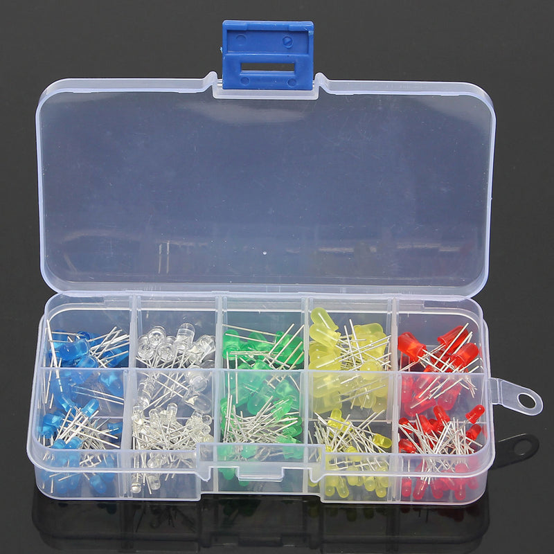 3 x 375pcs Each Box 3MM 5MM LED Light Emitting Diode Beads Resistance Lights Kits Bulb Lamp