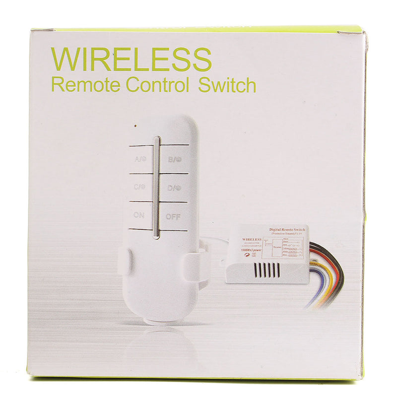 220V 315MHz 4CH Wireless Smart Light Remote Control Switch Receiver Transmitter