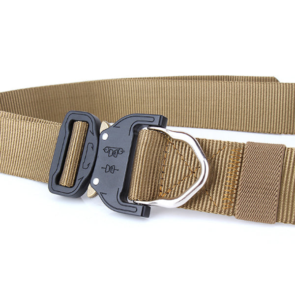 ENNIU FA39 125cm x3.8cm Nylon Wrist Belt Punch Free Quick Release Inserting Buckle Tactical Belt Leisure Belt