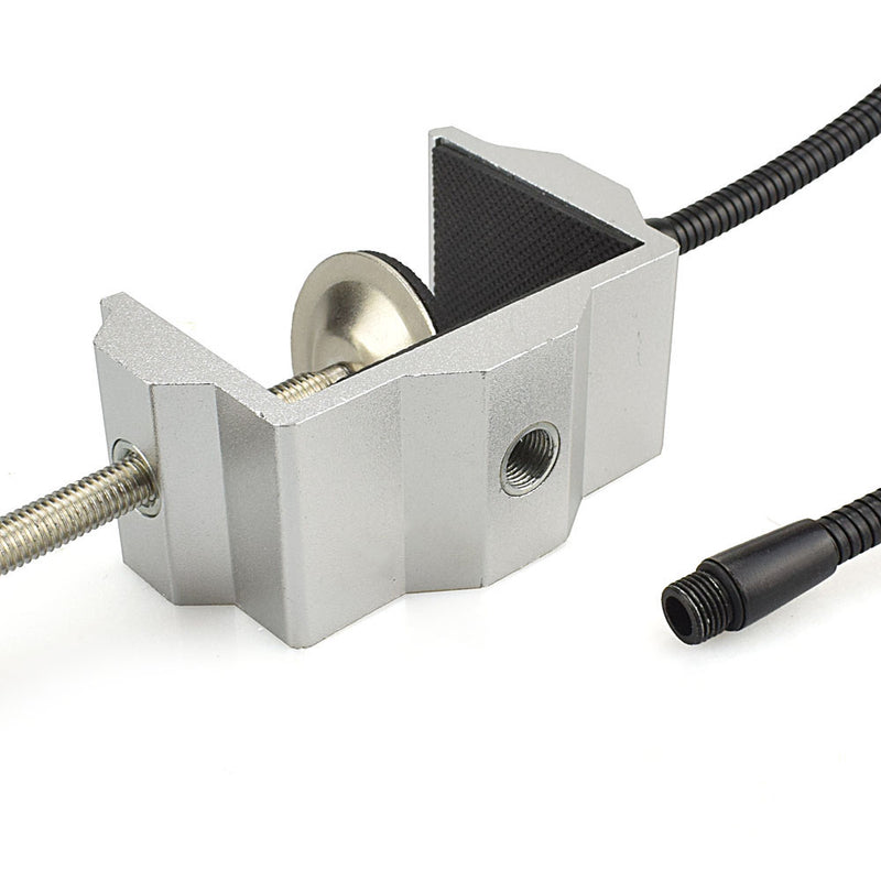 Bench Vise Aluminum Table Clamp Soldering Iron Holder Soldering Station PCB Fixture Helping Hands with 2 Flexible Arms