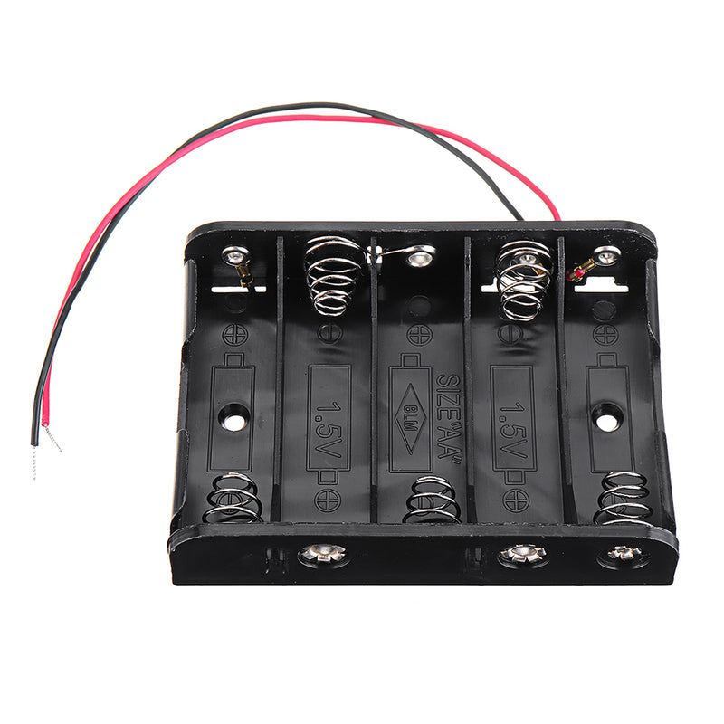 5 Slots AA Battery Box Battery Holder Board for 5 x AA Batteries DIY kit Case