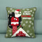 New Christmas Pure Cotton Embroidering Pillow Cases Santa Snowflake Cushion Cover